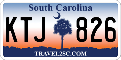 SC license plate KTJ826