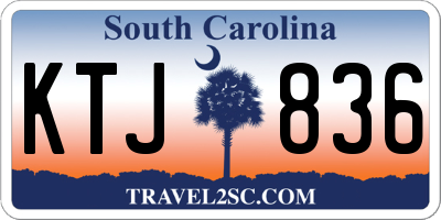SC license plate KTJ836