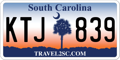 SC license plate KTJ839