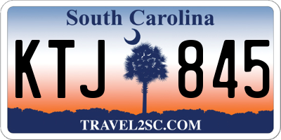 SC license plate KTJ845