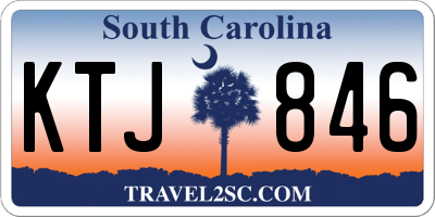 SC license plate KTJ846