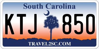SC license plate KTJ850