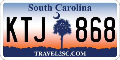 SC license plate KTJ868