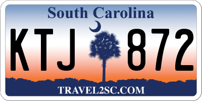 SC license plate KTJ872