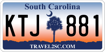 SC license plate KTJ881