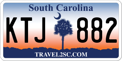 SC license plate KTJ882