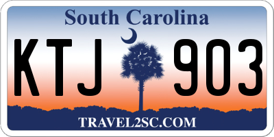 SC license plate KTJ903