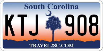 SC license plate KTJ908