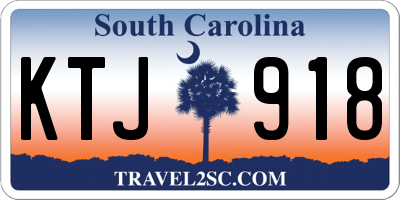 SC license plate KTJ918