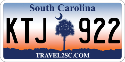 SC license plate KTJ922