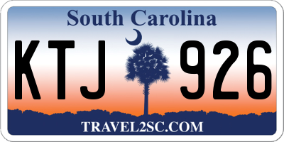 SC license plate KTJ926