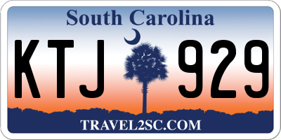 SC license plate KTJ929