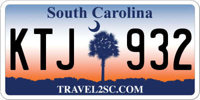 SC license plate KTJ932