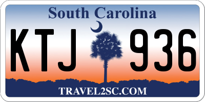 SC license plate KTJ936