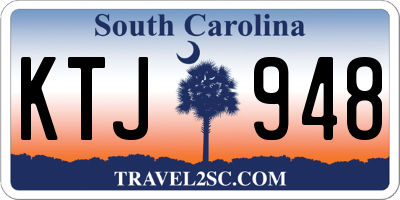 SC license plate KTJ948