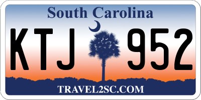 SC license plate KTJ952