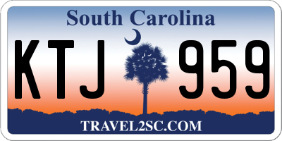 SC license plate KTJ959