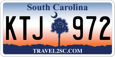 SC license plate KTJ972