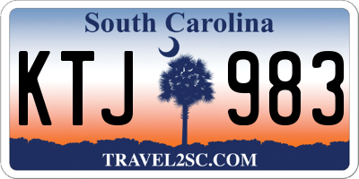 SC license plate KTJ983