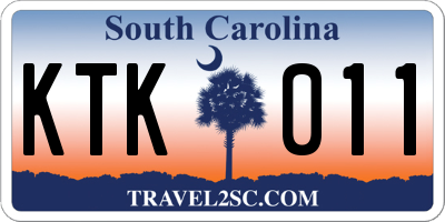 SC license plate KTK011