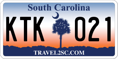 SC license plate KTK021