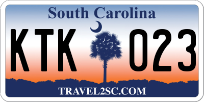 SC license plate KTK023