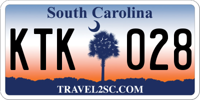 SC license plate KTK028