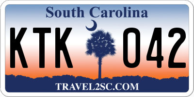 SC license plate KTK042
