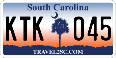 SC license plate KTK045