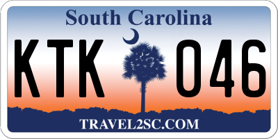 SC license plate KTK046