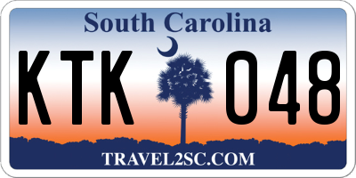 SC license plate KTK048