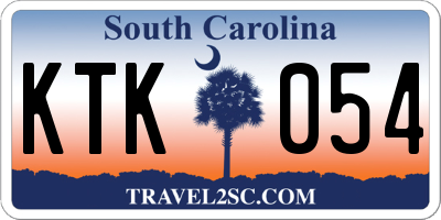 SC license plate KTK054