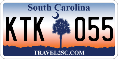 SC license plate KTK055