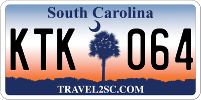 SC license plate KTK064