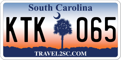 SC license plate KTK065