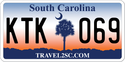 SC license plate KTK069