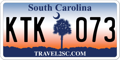 SC license plate KTK073