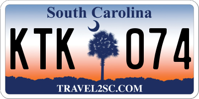 SC license plate KTK074