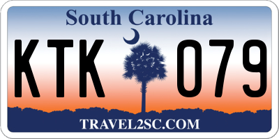 SC license plate KTK079