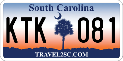 SC license plate KTK081