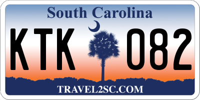 SC license plate KTK082