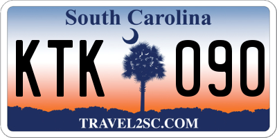 SC license plate KTK090