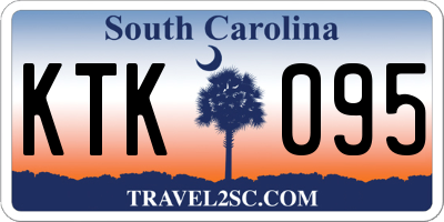 SC license plate KTK095