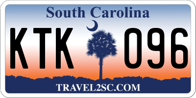SC license plate KTK096