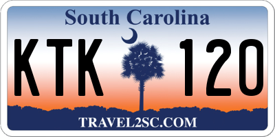 SC license plate KTK120