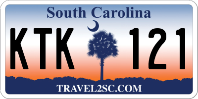 SC license plate KTK121