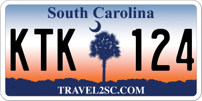 SC license plate KTK124