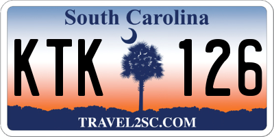 SC license plate KTK126