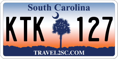 SC license plate KTK127
