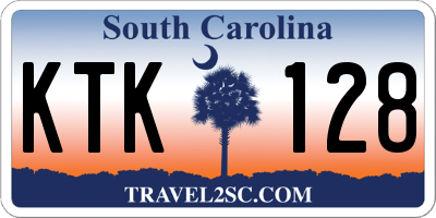 SC license plate KTK128